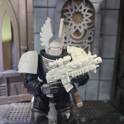 Striker Combat Rifle with Scope custom resin weapon compatible with JoyToy 1:18 scale armored action figures.