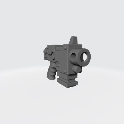 Striker Pistol Deluxe Grip compatible with JoyToy SM2-sized 1:18 scale armored action figures custom resin weapon