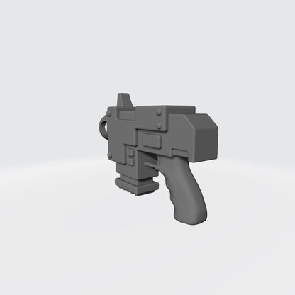 Striker Pistol Deluxe Grip compatible with JoyToy SM2-sized 1:18 scale armored action figures custom resin weapon