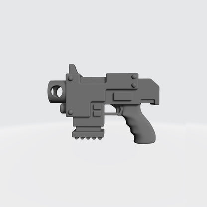 Striker Pistol Deluxe Grip compatible with JoyToy SM2-sized 1:18 scale armored action figures custom resin weapon
