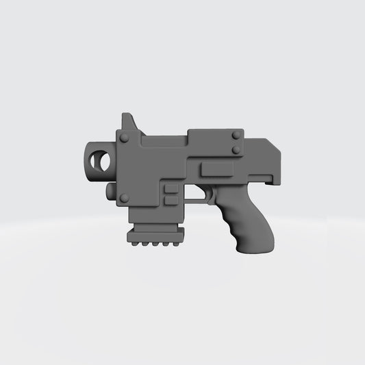 Striker Pistol Deluxe Grip compatible with JoyToy SM2-sized 1:18 scale armored action figures custom resin weapon