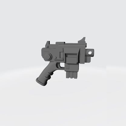Striker Pistol Type 1 custom resin weapon compatible with JoyToy 1:18 scale armored action figures.