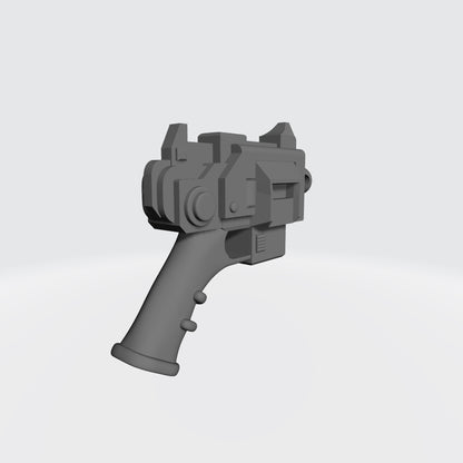 Striker Pistol Type 1 with removable magazine custom resin weapon compatible with JoyToy 1:18 scale armored action figures.
