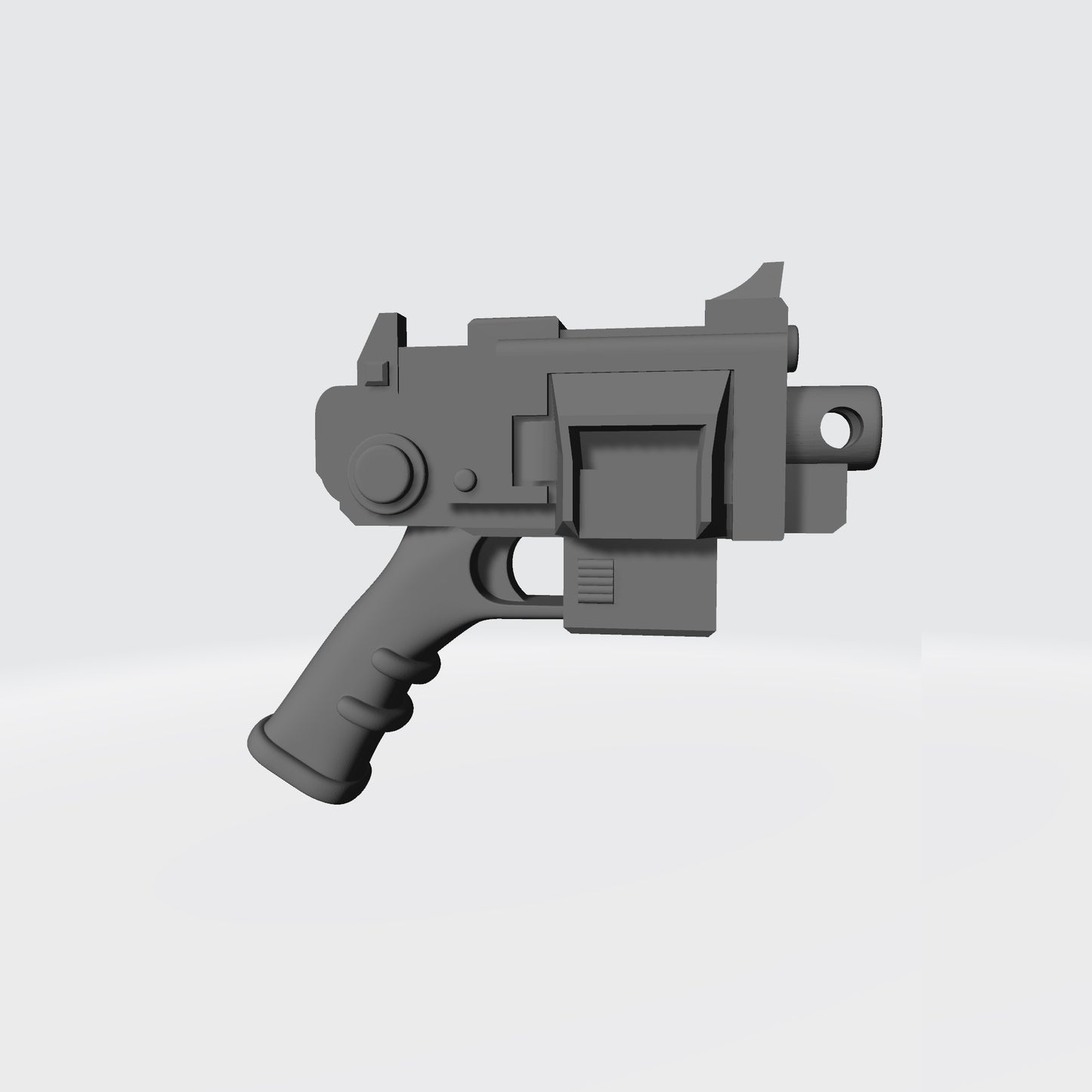 Striker Pistol Type 1 with removable magazine custom resin weapon compatible with JoyToy 1:18 scale armored action figures.