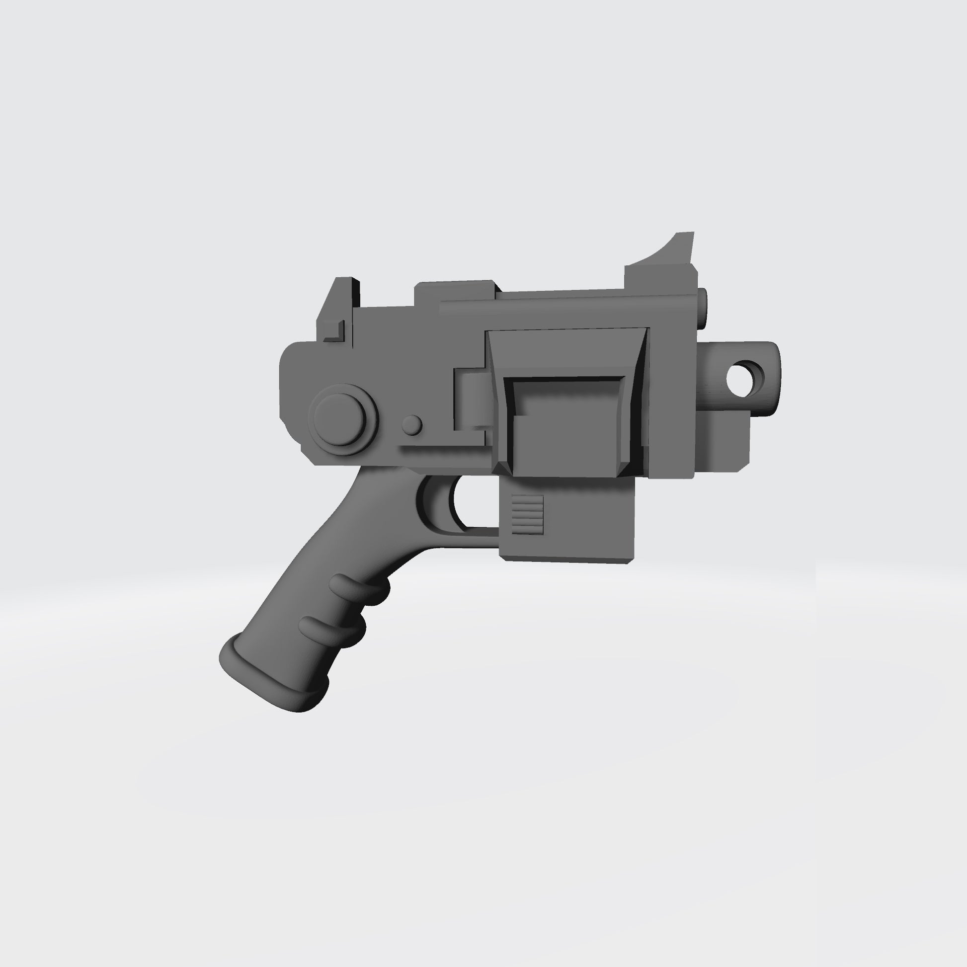 Striker Pistol Type 1 with removable magazine custom resin weapon compatible with JoyToy 1:18 scale armored action figures.