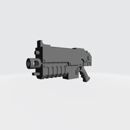 Striker Rifle with removable curved magazine compatible with JoyToy 1:18 scale armored action figures