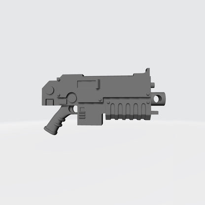 Striker Rifle with removable curved magazine compatible with JoyToy 1:18 scale armored action figures