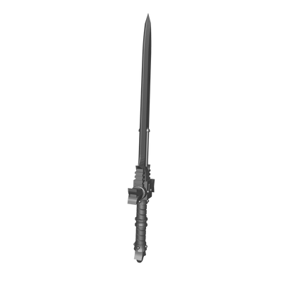 Templar Warrior Order Power Sword resin melee weapon upgrade for 1:18 Scale Grimdark Armored Soldier figures compatible with JoyToy