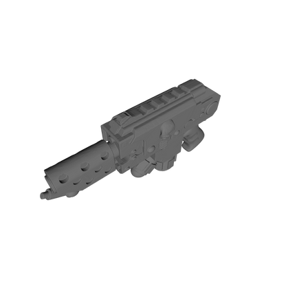 Templar Warrior Order Pyre-Gun Flamer with Skull resin weapon upgrade for 1:18 Scale Grimdark Armored Soldier figures compatible with JoyToy