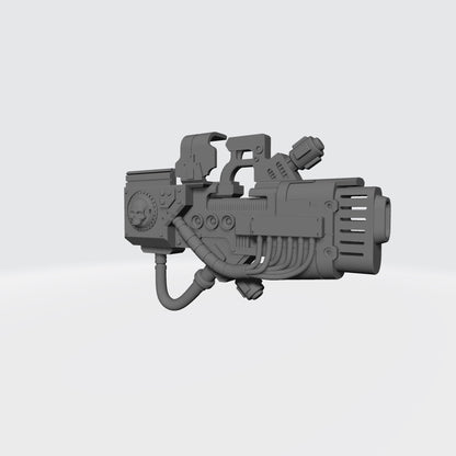 Terminator Heavy Energy Cannon V2 custom resin weapon compatible with JoyToy 1:18 scale Terminator action figures