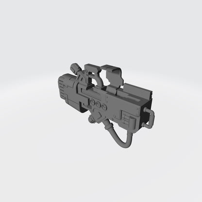 Terminator Heavy Energy Cannon V2 custom resin weapon compatible with JoyToy 1:18 scale Terminator action figures