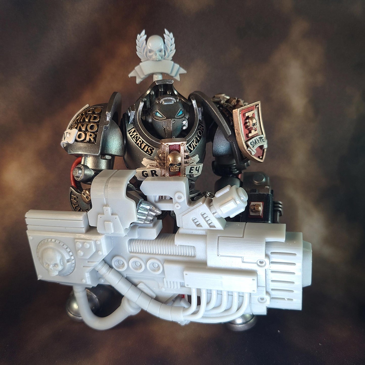 Terminator Heavy Energy Cannon V2 custom resin weapon compatible with JoyToy 1:18 scale Terminator action figures