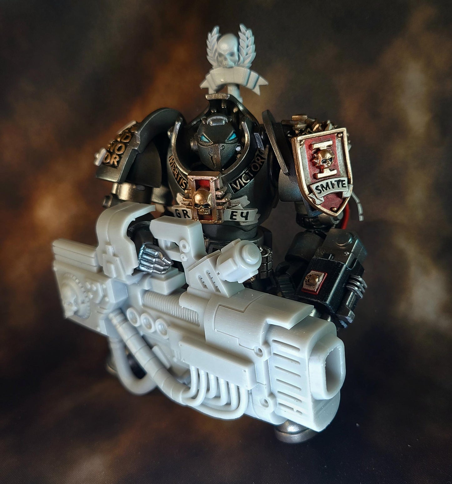 Terminator Heavy Energy Cannon V2 custom resin weapon compatible with JoyToy 1:18 scale Terminator action figures