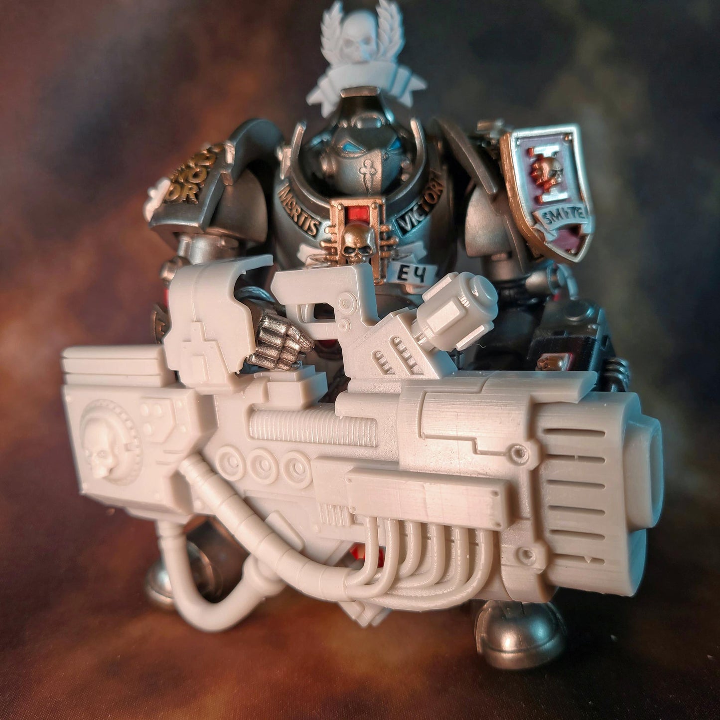 Terminator Heavy Energy Cannon V2 custom resin weapon compatible with JoyToy 1:18 scale Terminator action figures