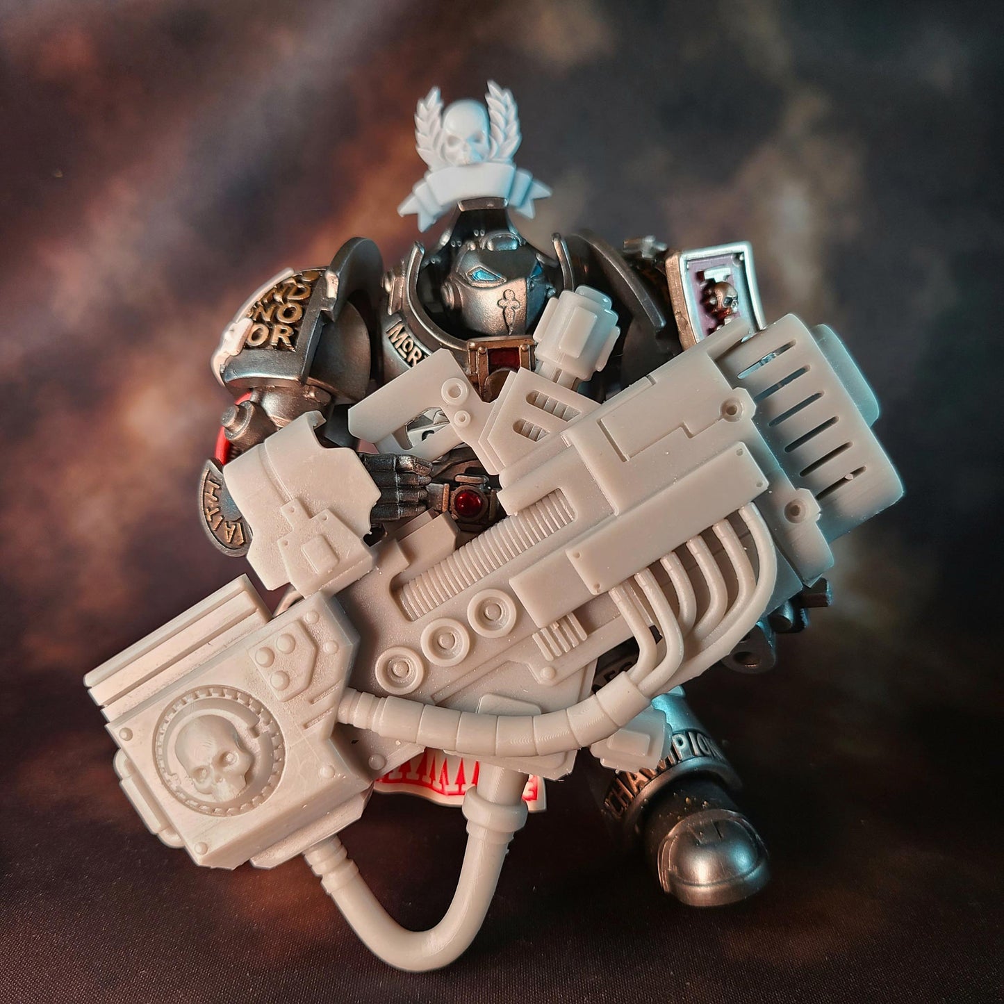 Terminator Heavy Energy Cannon V2 custom resin weapon compatible with JoyToy 1:18 scale Terminator action figures
