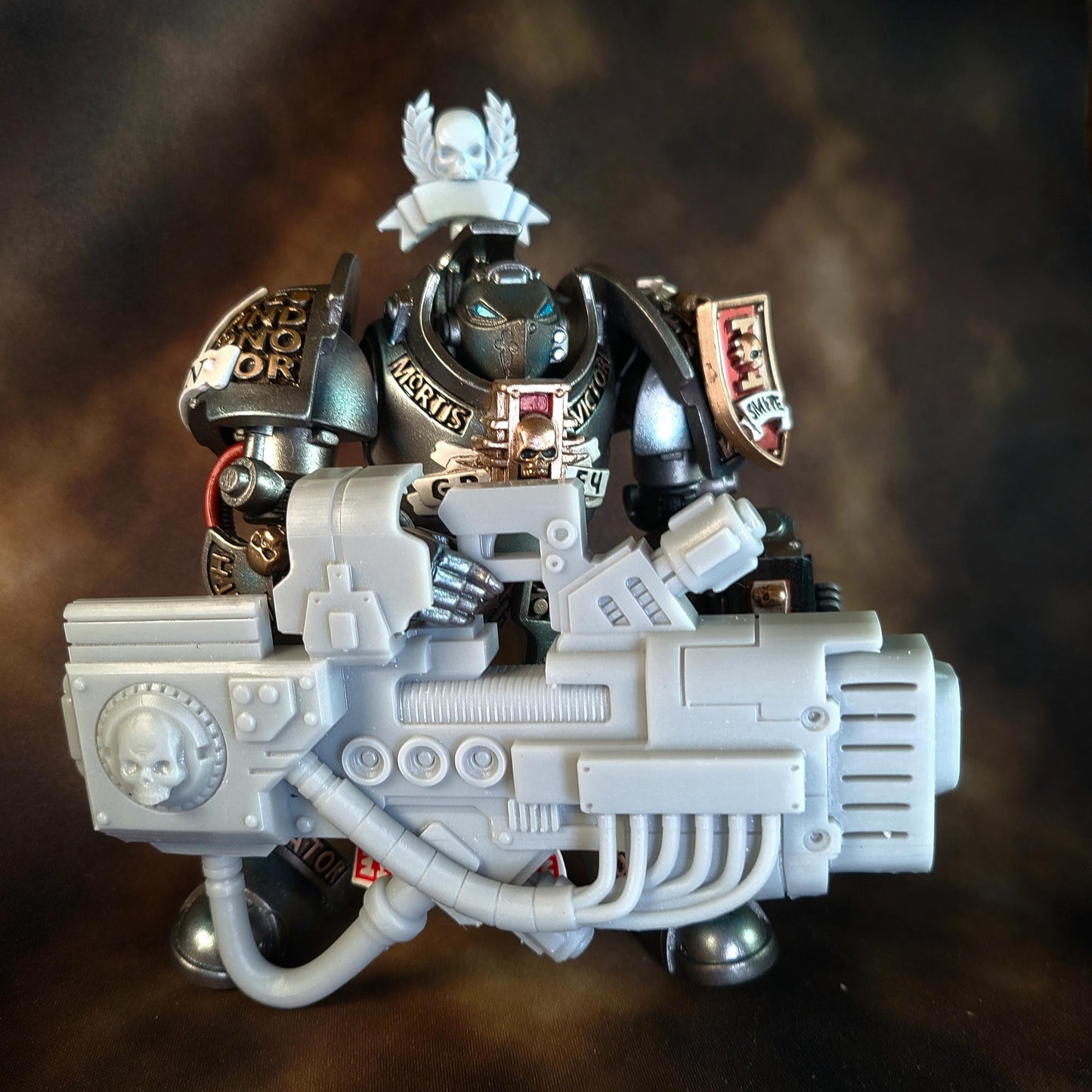 Terminator Heavy Energy Cannon V2 custom resin weapon compatible with JoyToy 1:18 scale Terminator action figures