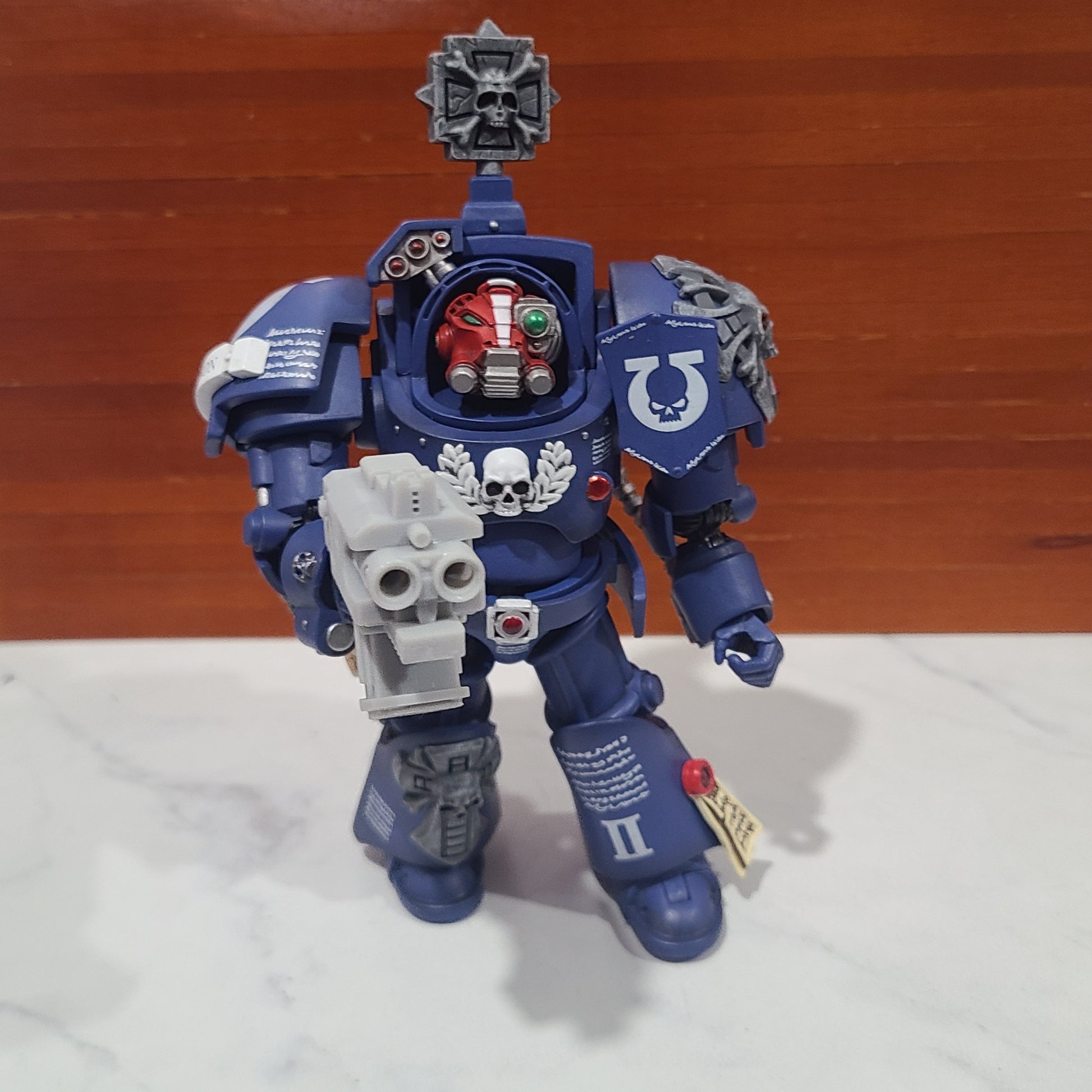 Thunderstrike twin barrel battle gun compatible with JoyToy Terminator 1:18 scale armored action figures custom resin weapon