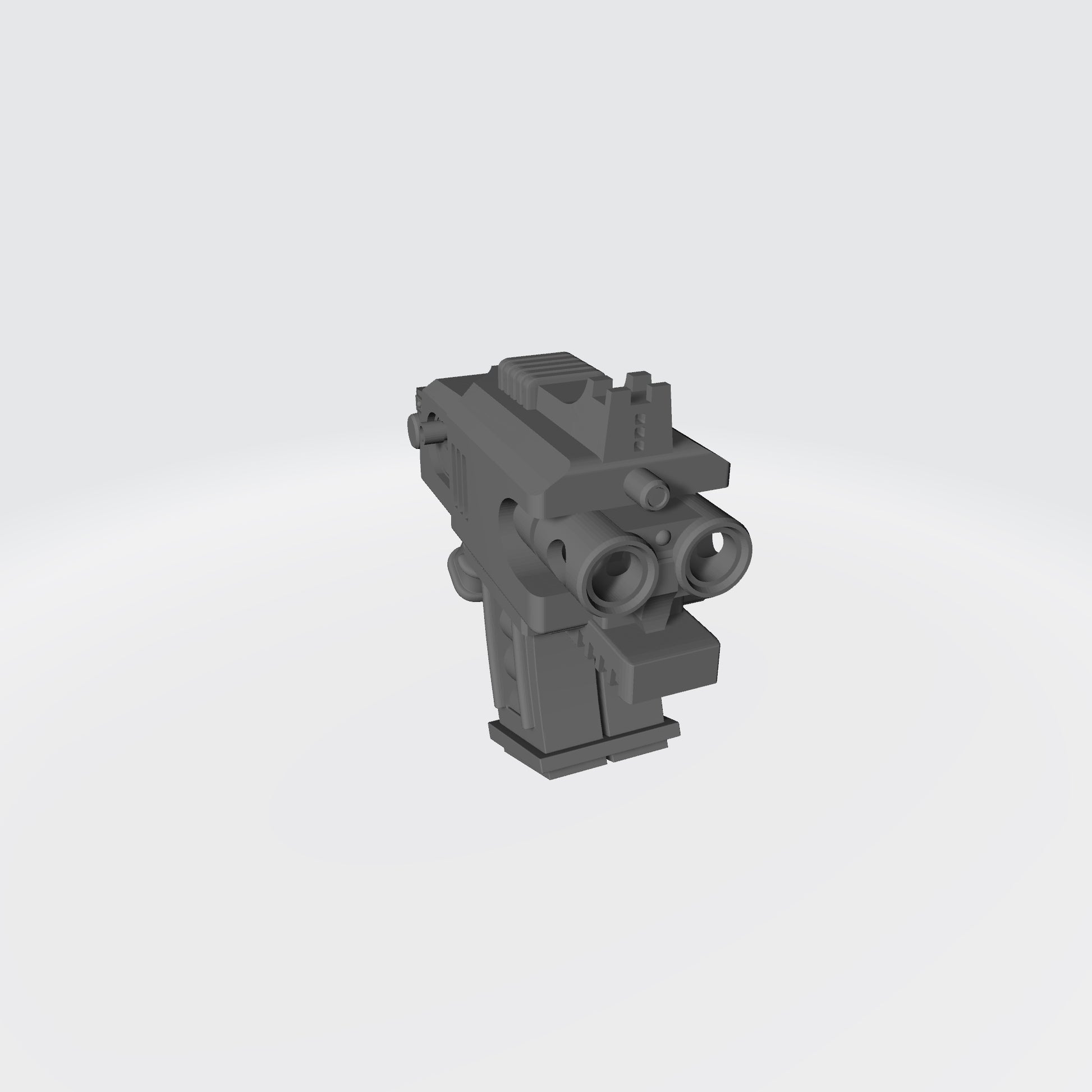 Heavy Thunderstrike Twin Barrel Battle Gun compatible with JoyToy 1:18 scale armored action figures custom resin weapon