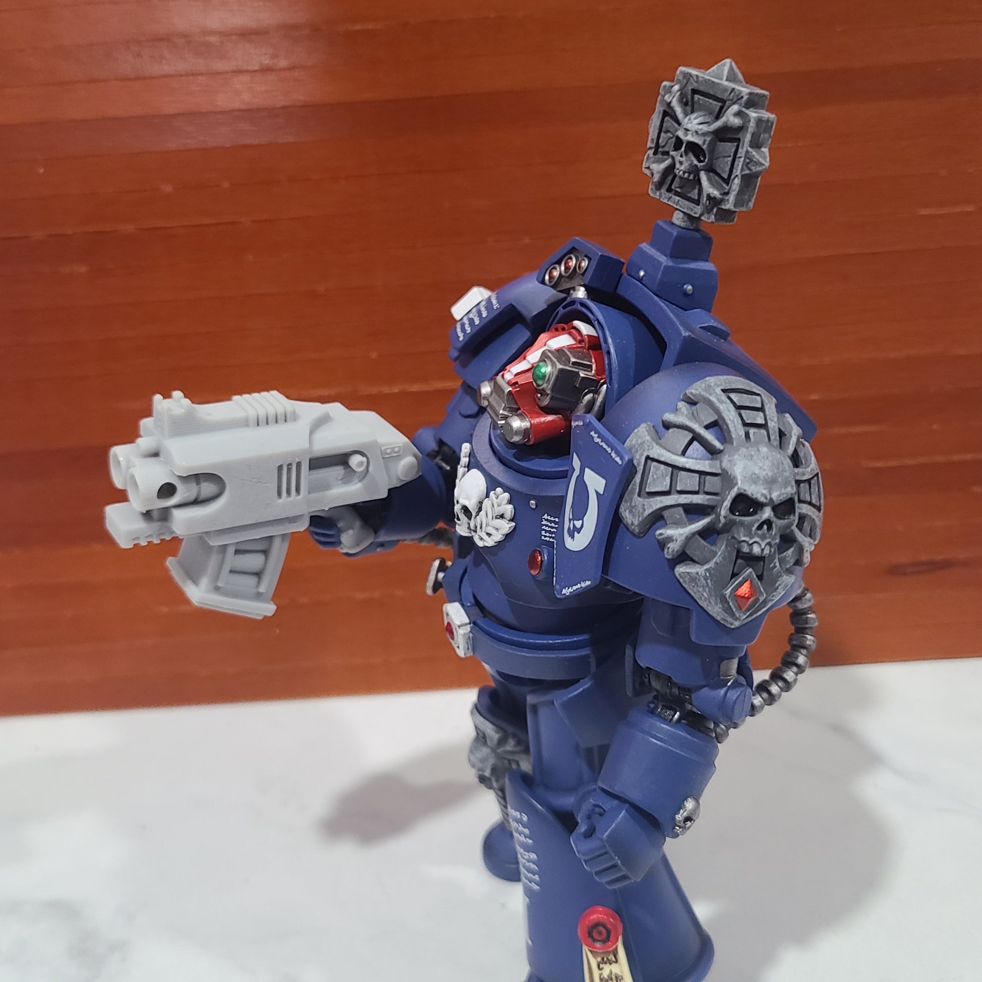 Thunderstrike twin barrel battle gun compatible with JoyToy Terminator 1:18 scale armored action figures custom resin weapon