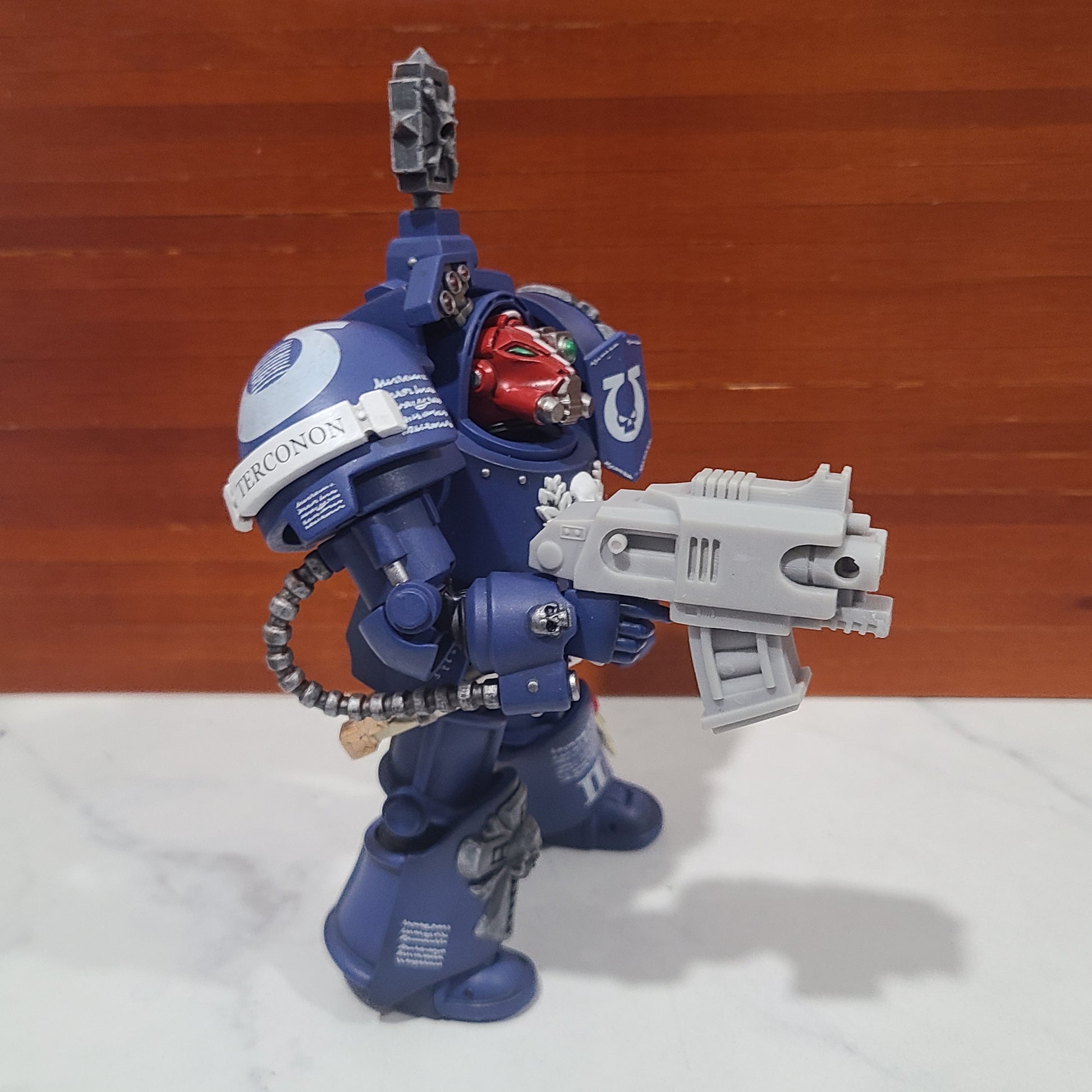 Thunderstrike twin barrel battle gun compatible with JoyToy Terminator 1:18 scale armored action figures custom resin weapon