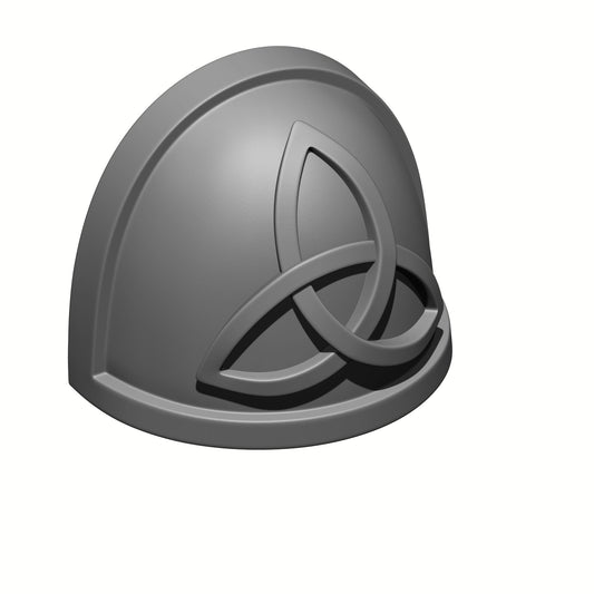 Triquetra Pattern Type 4 V1 resin shoulder pad for 1:18 Scale Grimdark Armored Soldier Upgrades compatible with JoyToy action figures