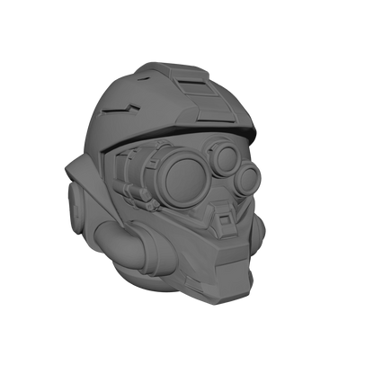 Type 11 Night Assault V2 Helmet custom resin helmet designed to fit JoyToy 1:18 scale armored action figures.