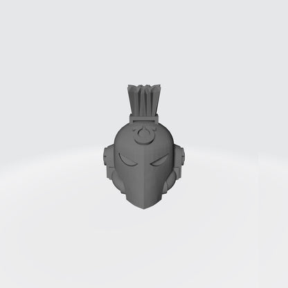 Ultra Warrior Plumed Spartan Helmet compatible with JoyToy 1:18 scale armored action figures