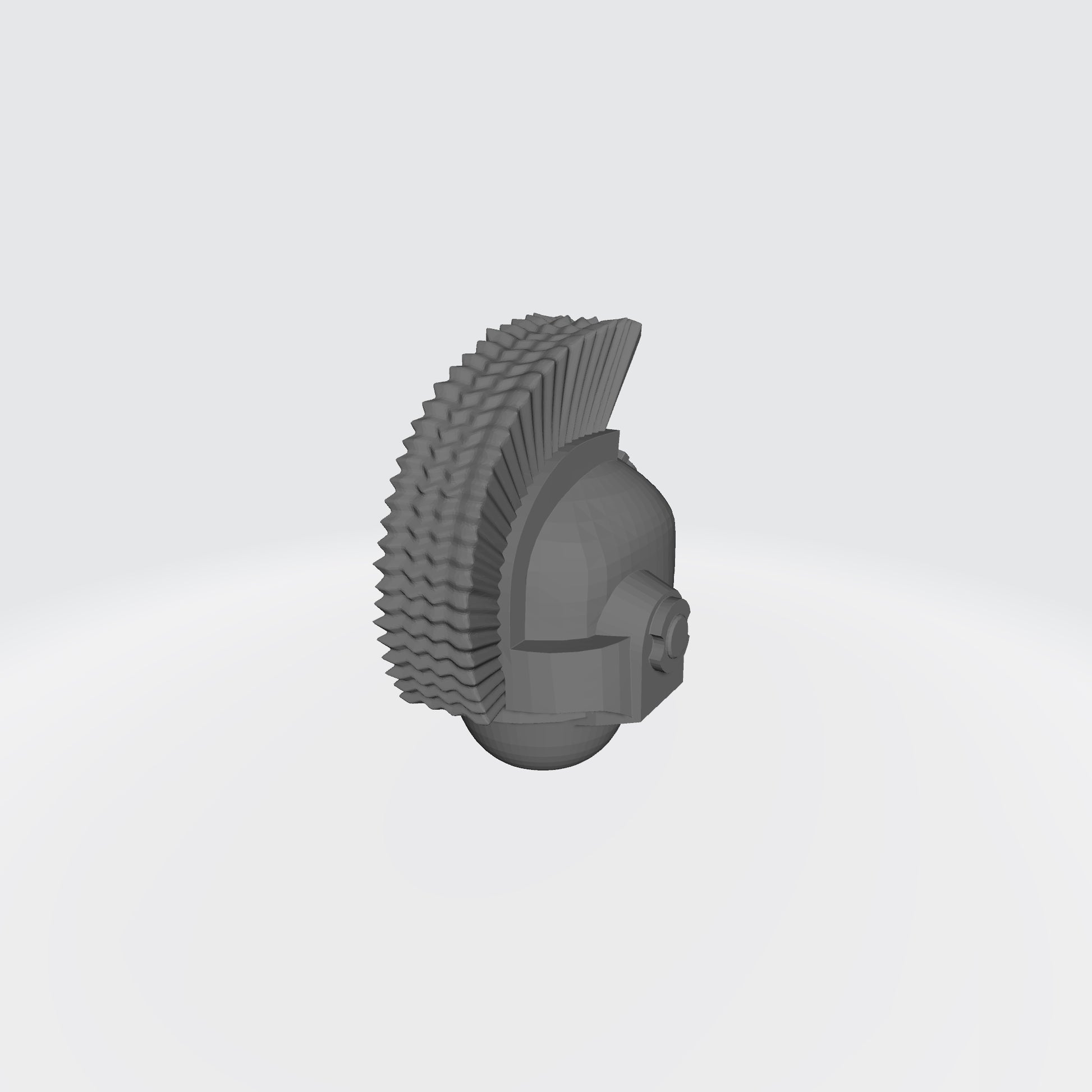 Ultra Warrior Plumed Spartan Helmet compatible with JoyToy 1:18 scale armored action figures