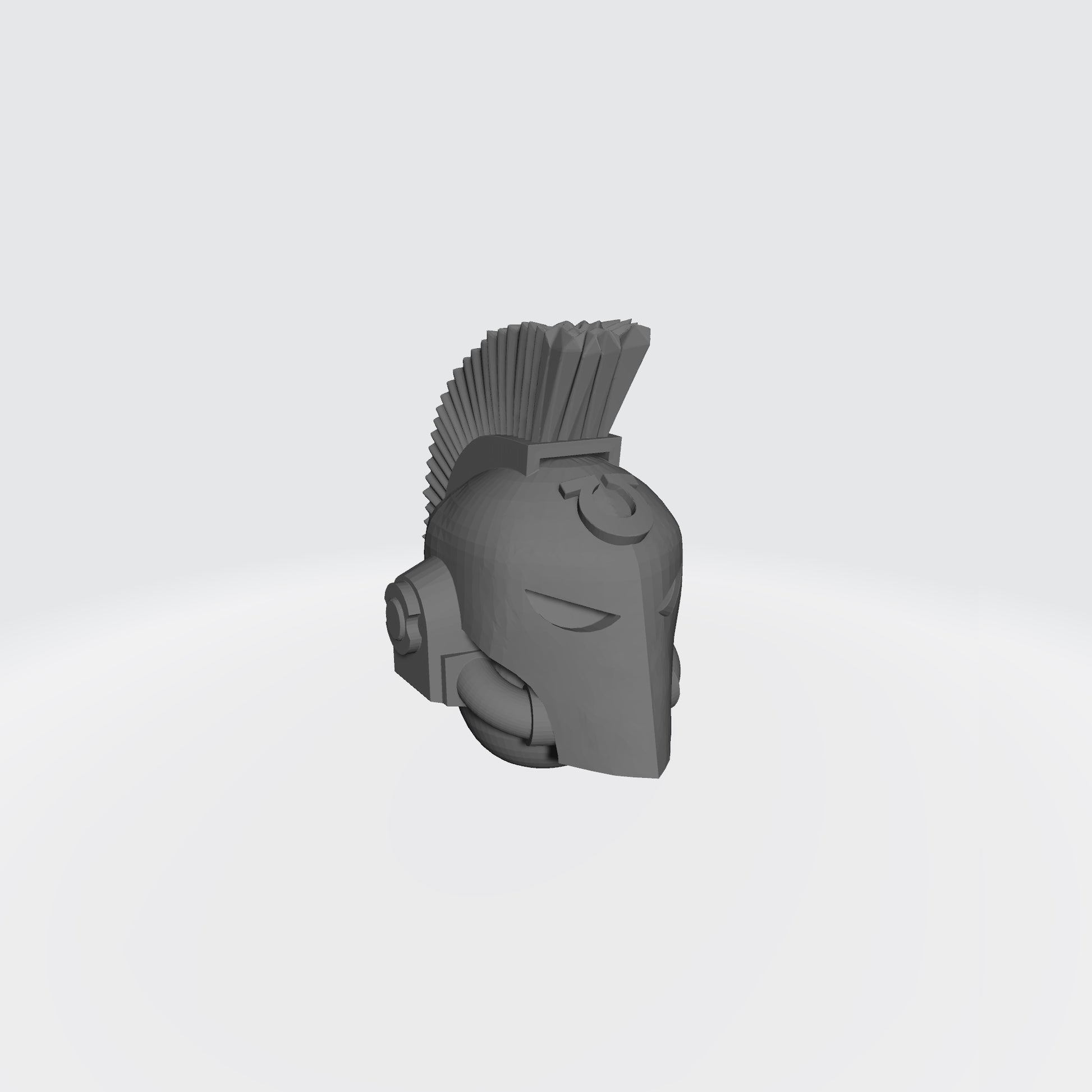 Ultra Warrior Plumed Spartan Helmet compatible with JoyToy 1:18 scale armored action figures