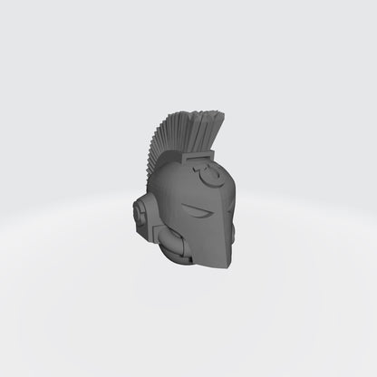 Ultra Warrior Plumed Spartan Helmet compatible with JoyToy 1:18 scale armored action figures