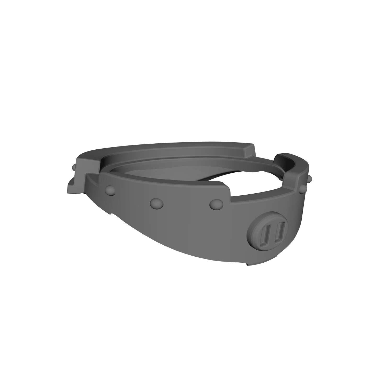 Veteran Warrior Gorget Armor with Grill and Rivets custom resin neck armor compatible with JoyToy 1:18 scale armored action figures.
