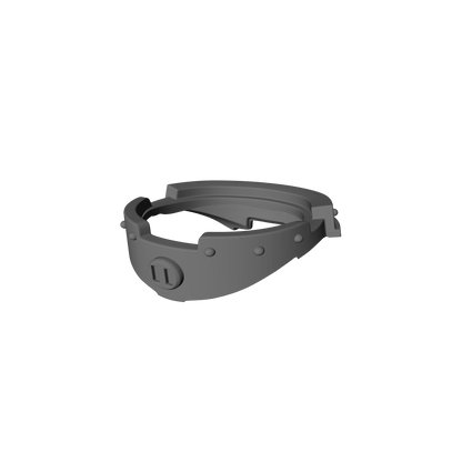 Veteran Warrior Gorget Armor with Grill and Rivets custom resin neck armor compatible with JoyToy 1:18 scale armored action figures.
