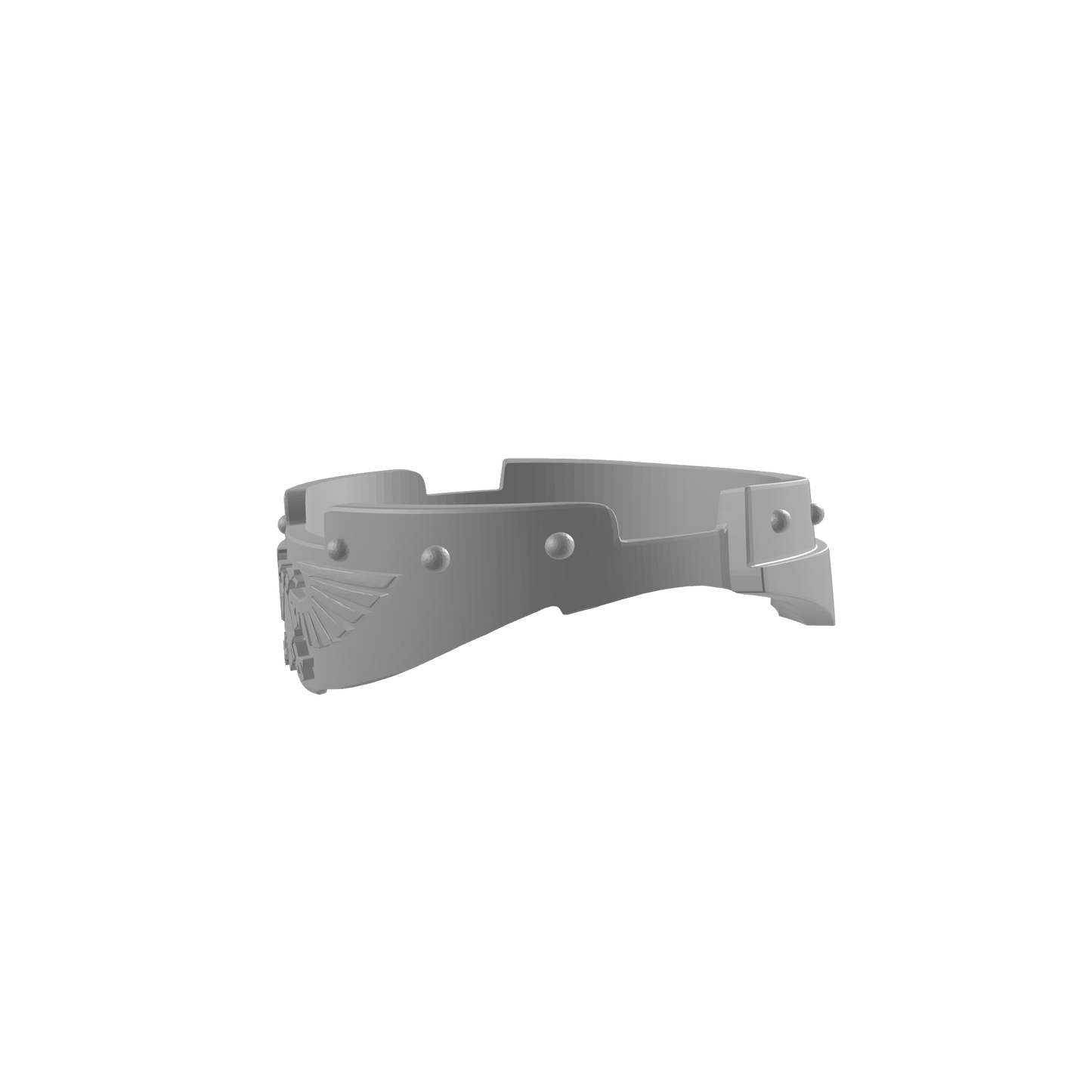 Veteran Warrior gorget with eagle and rivets compatible with JoyToy 1:18 scale armored action figures custom resin neck armor