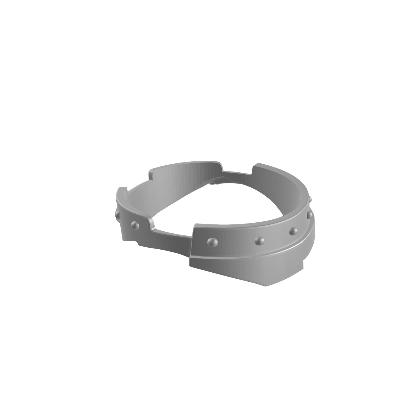 Veteran Warrior gorget with eagle and rivets compatible with JoyToy 1:18 scale armored action figures custom resin neck armor