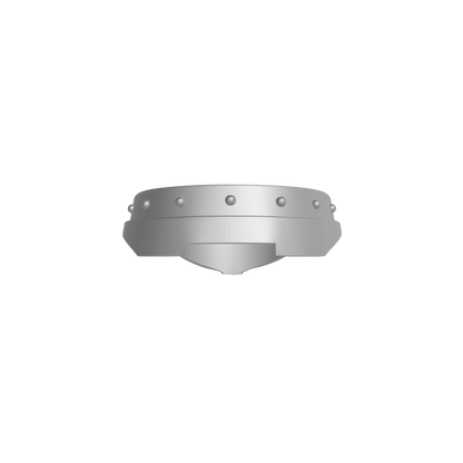 Veteran Warrior gorget with eagle and rivets compatible with JoyToy 1:18 scale armored action figures custom resin neck armor