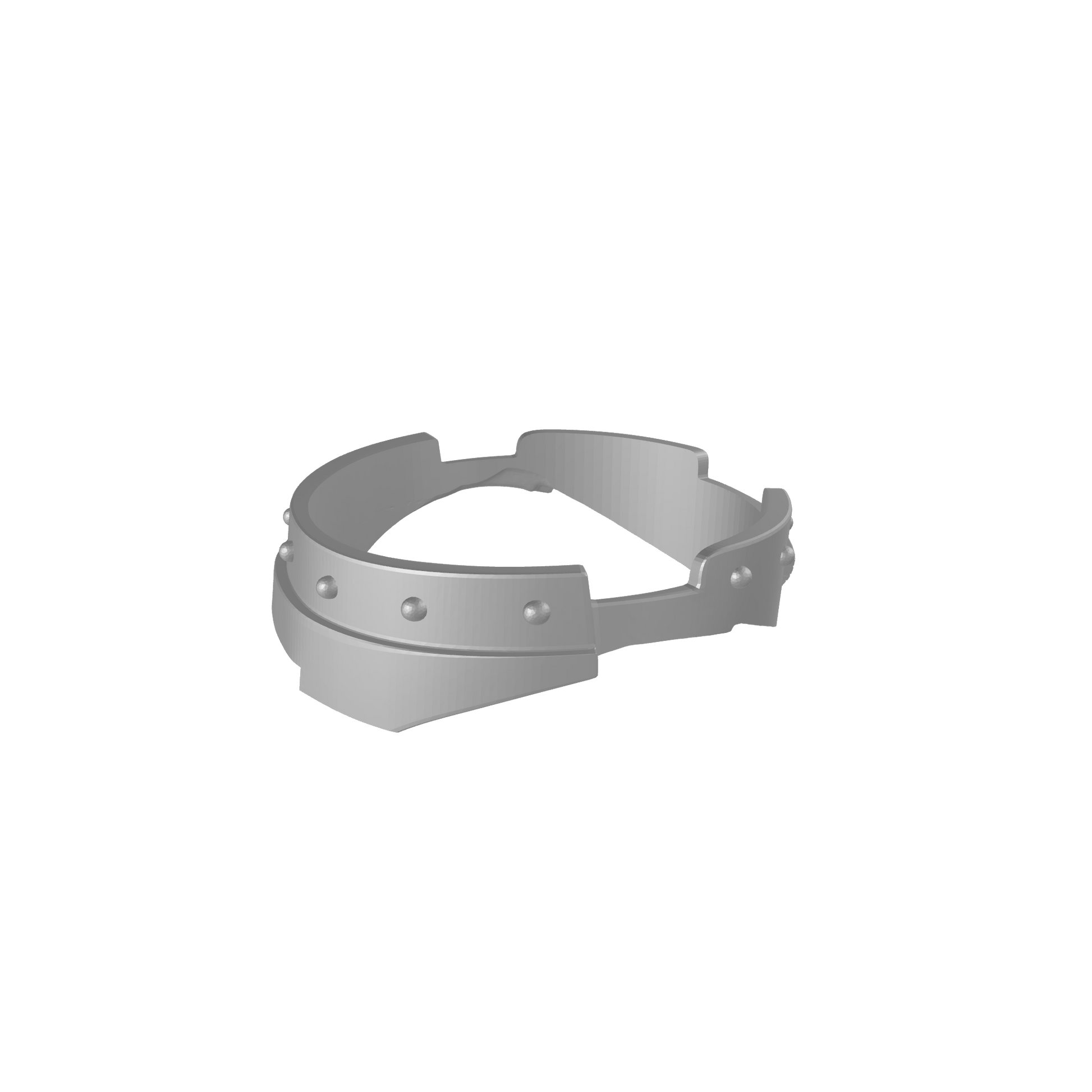 Veteran Warrior gorget with eagle and rivets compatible with JoyToy 1:18 scale armored action figures custom resin neck armor