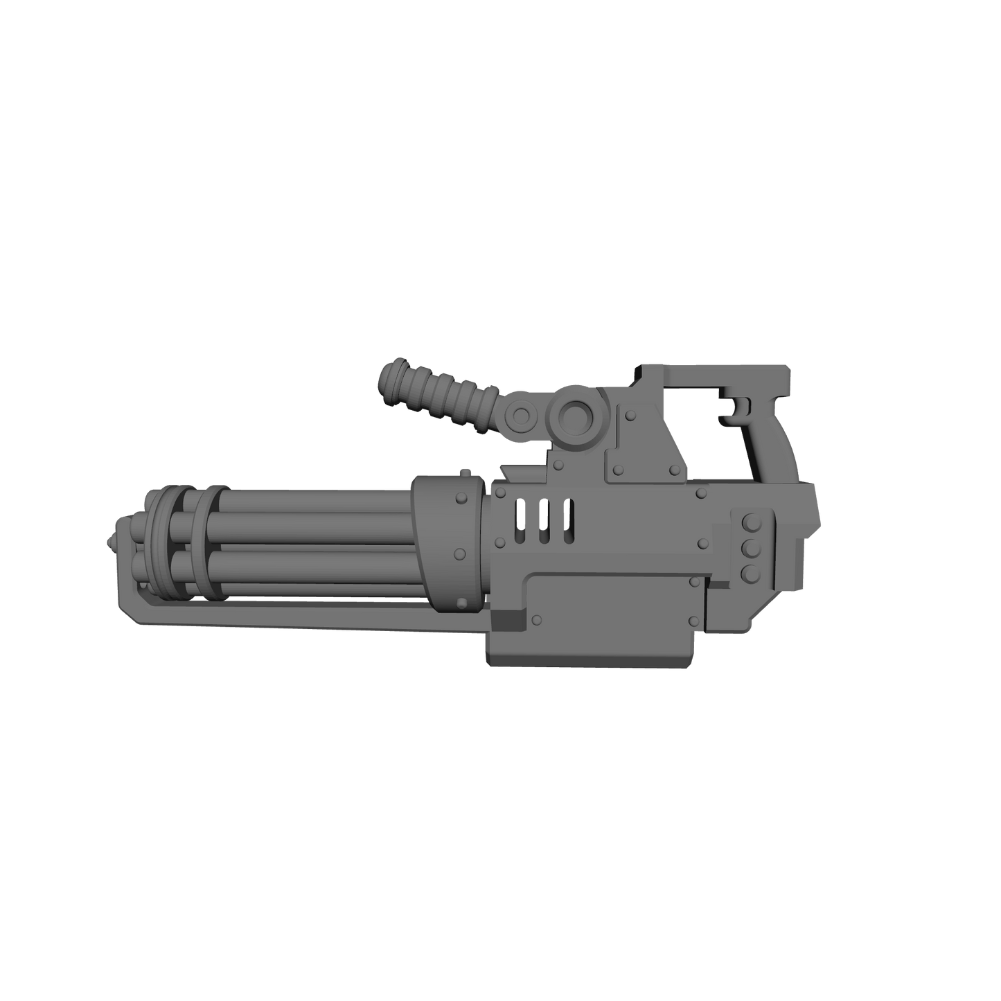Veteran Warrior Heavy Assault Cannon Rotary compatible with JoyToy 1:18 scale armored action figures custom resin weapon