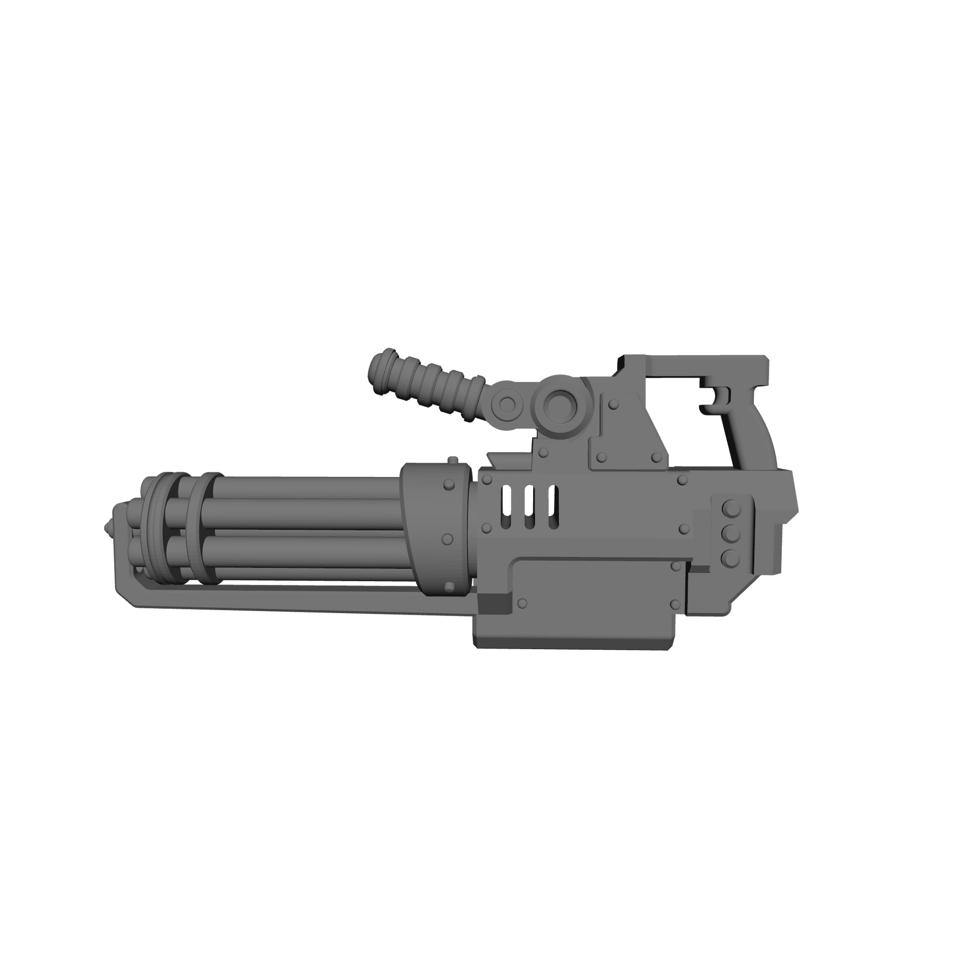 Veteran Warrior Heavy Assault Cannon Rotary compatible with JoyToy 1:18 scale armored action figures custom resin weapon