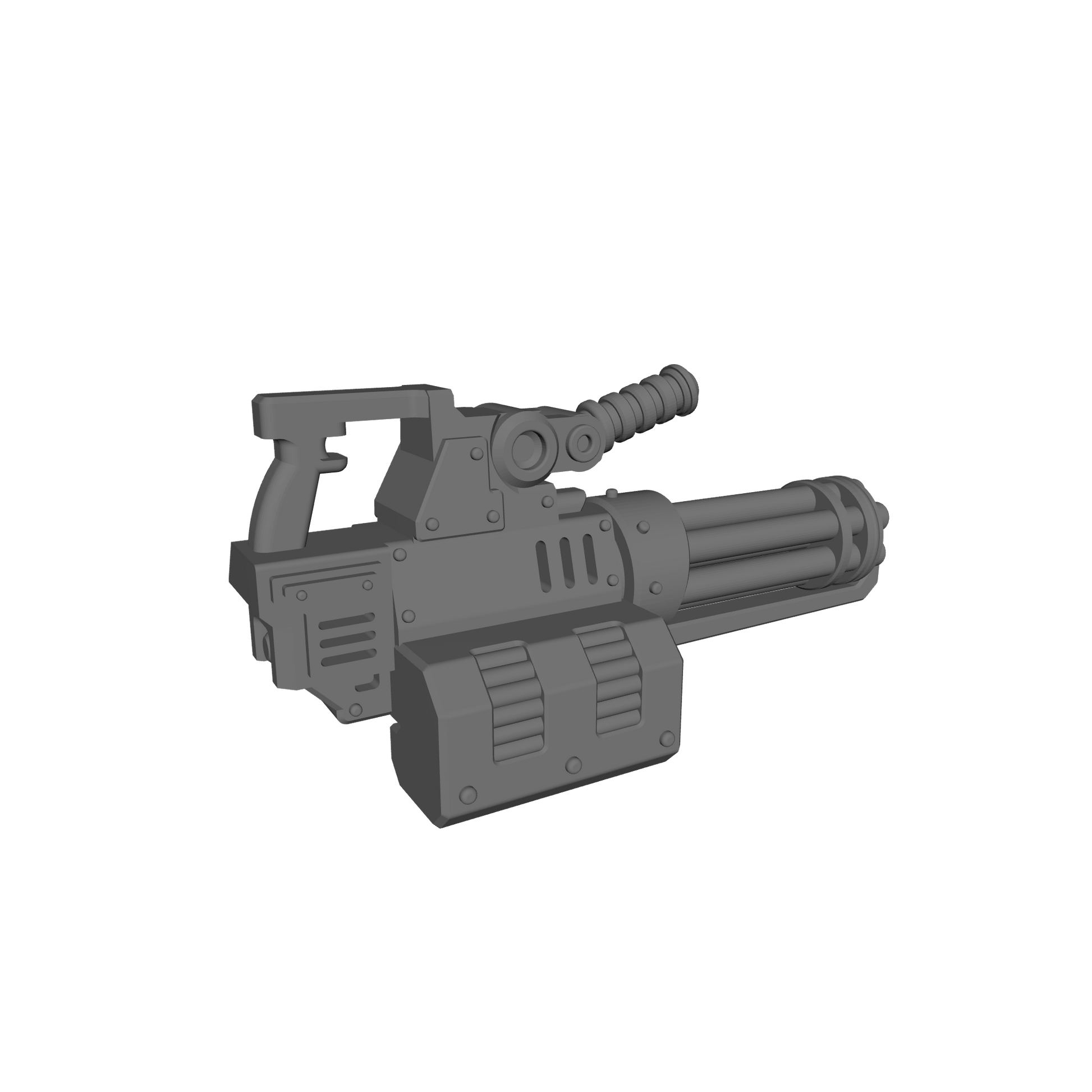 Veteran Warrior Heavy Assault Cannon Rotary compatible with JoyToy 1:18 scale armored action figures custom resin weapon