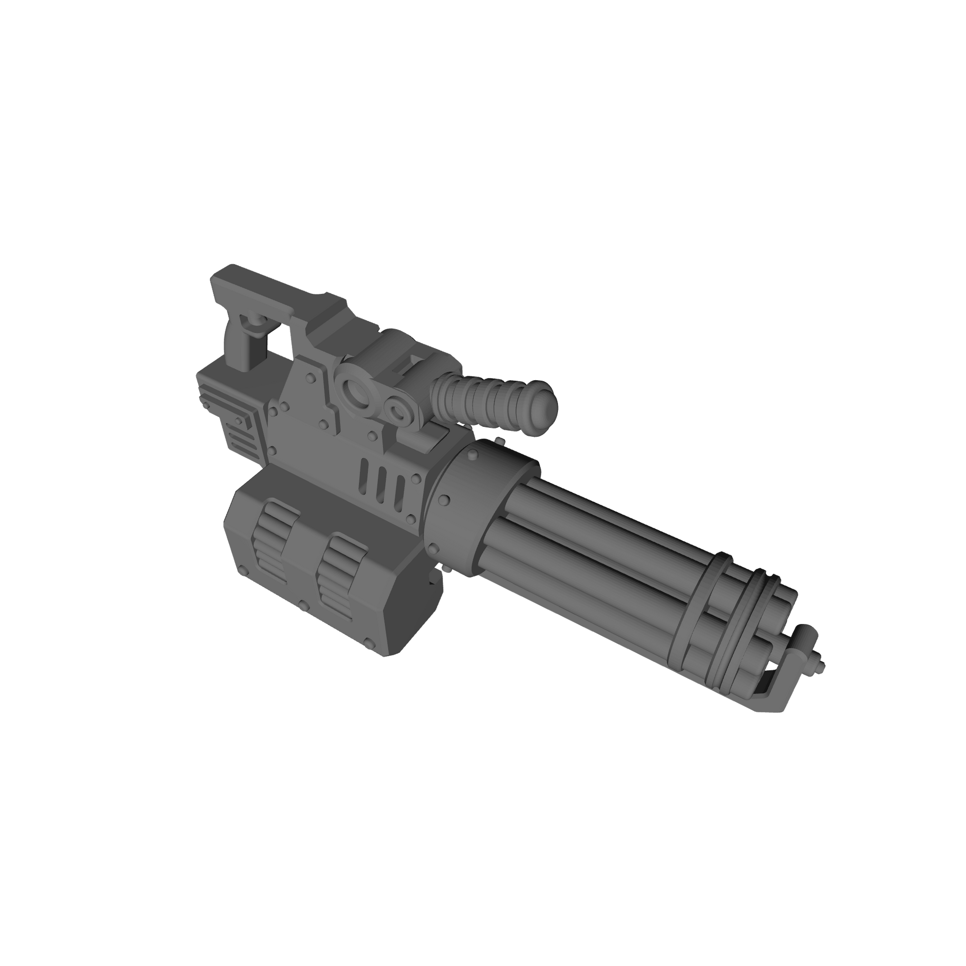 Veteran Warrior Heavy Assault Cannon Rotary compatible with JoyToy 1:18 scale armored action figures custom resin weapon