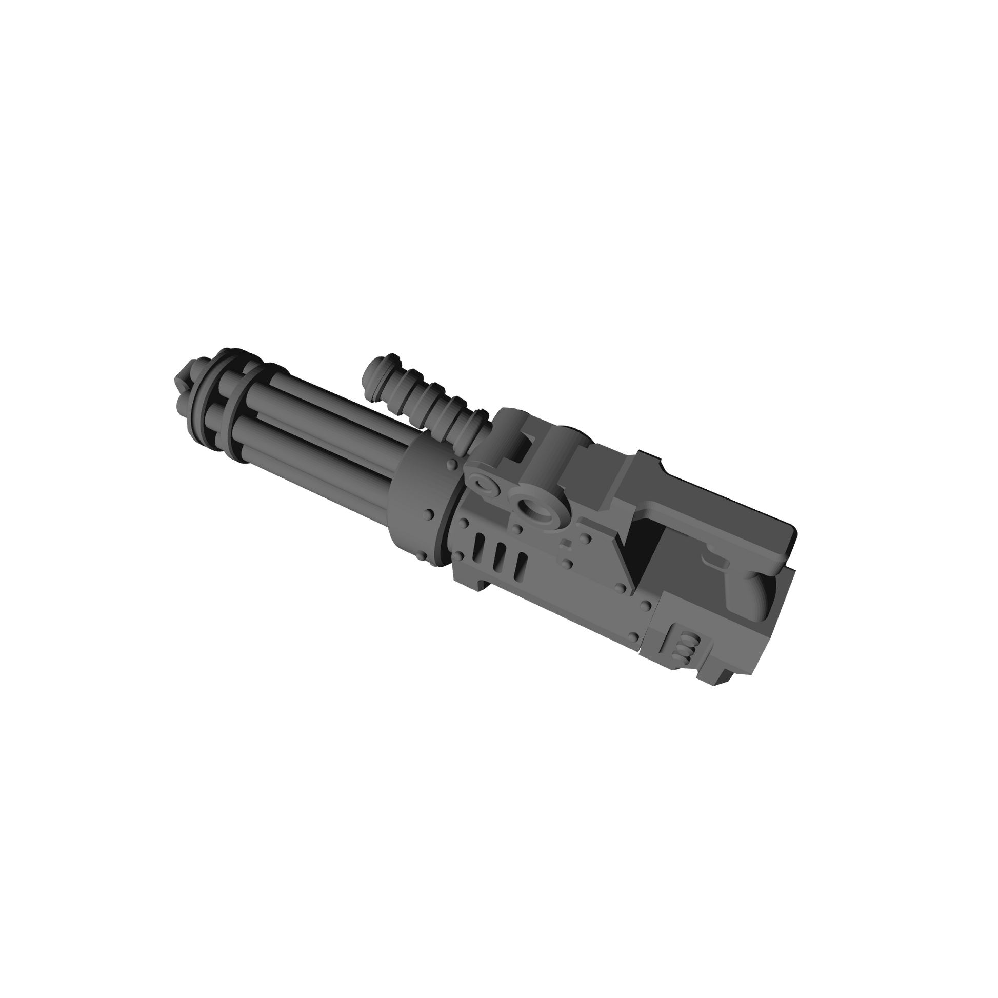 Veteran Warrior Heavy Assault Cannon Rotary compatible with JoyToy 1:18 scale armored action figures custom resin weapon