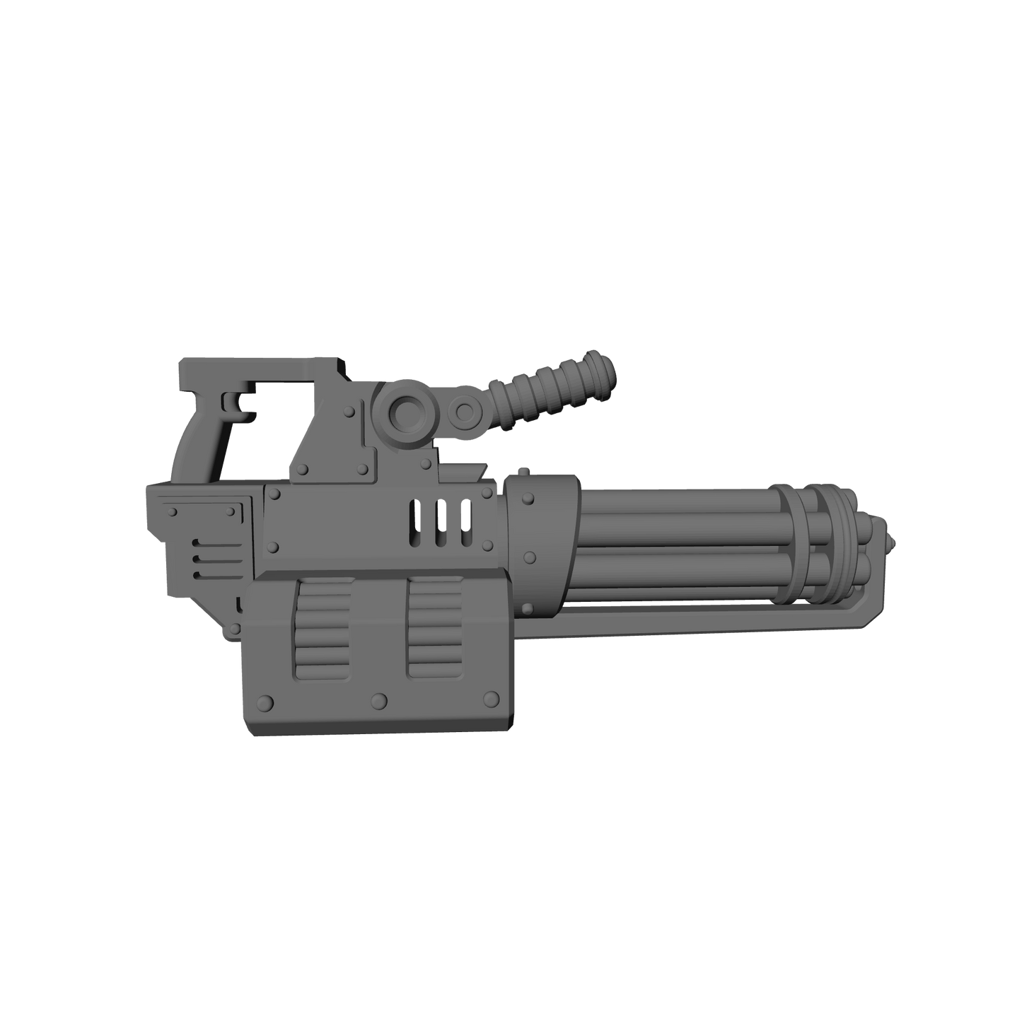Veteran Warrior Heavy Assault Cannon Rotary compatible with JoyToy 1:18 scale armored action figures custom resin weapon