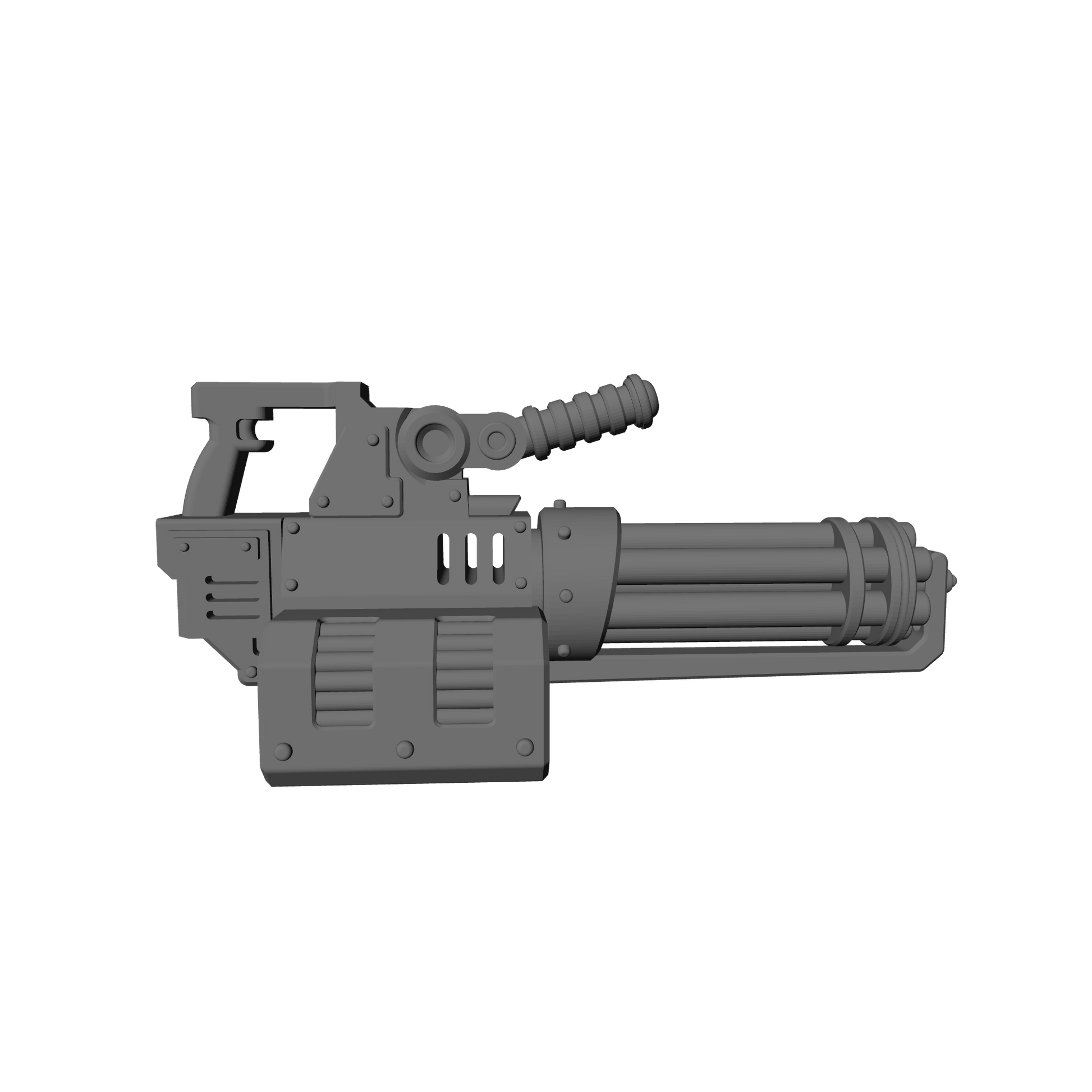 Veteran Warrior Heavy Assault Cannon Rotary compatible with JoyToy 1:18 scale armored action figures custom resin weapon