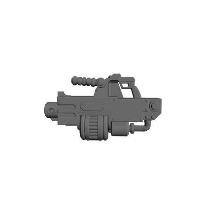 Veteran Warrior Heavy Bolter Type 30 with Drum compatible with JoyToy 1:18 scale armored action figures custom resin weapon