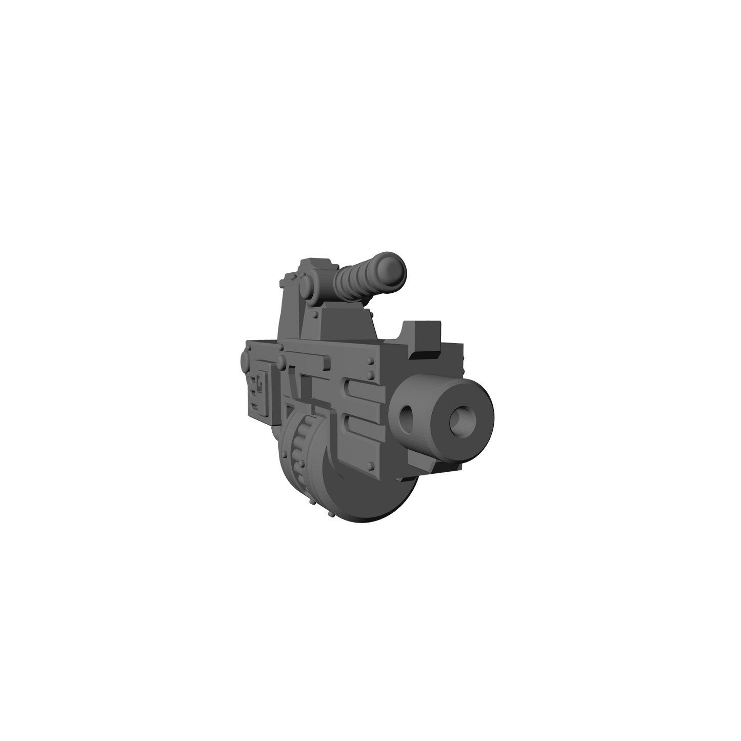 Veteran Warrior Heavy Bolter Type 30 with Drum compatible with JoyToy 1:18 scale armored action figures custom resin weapon