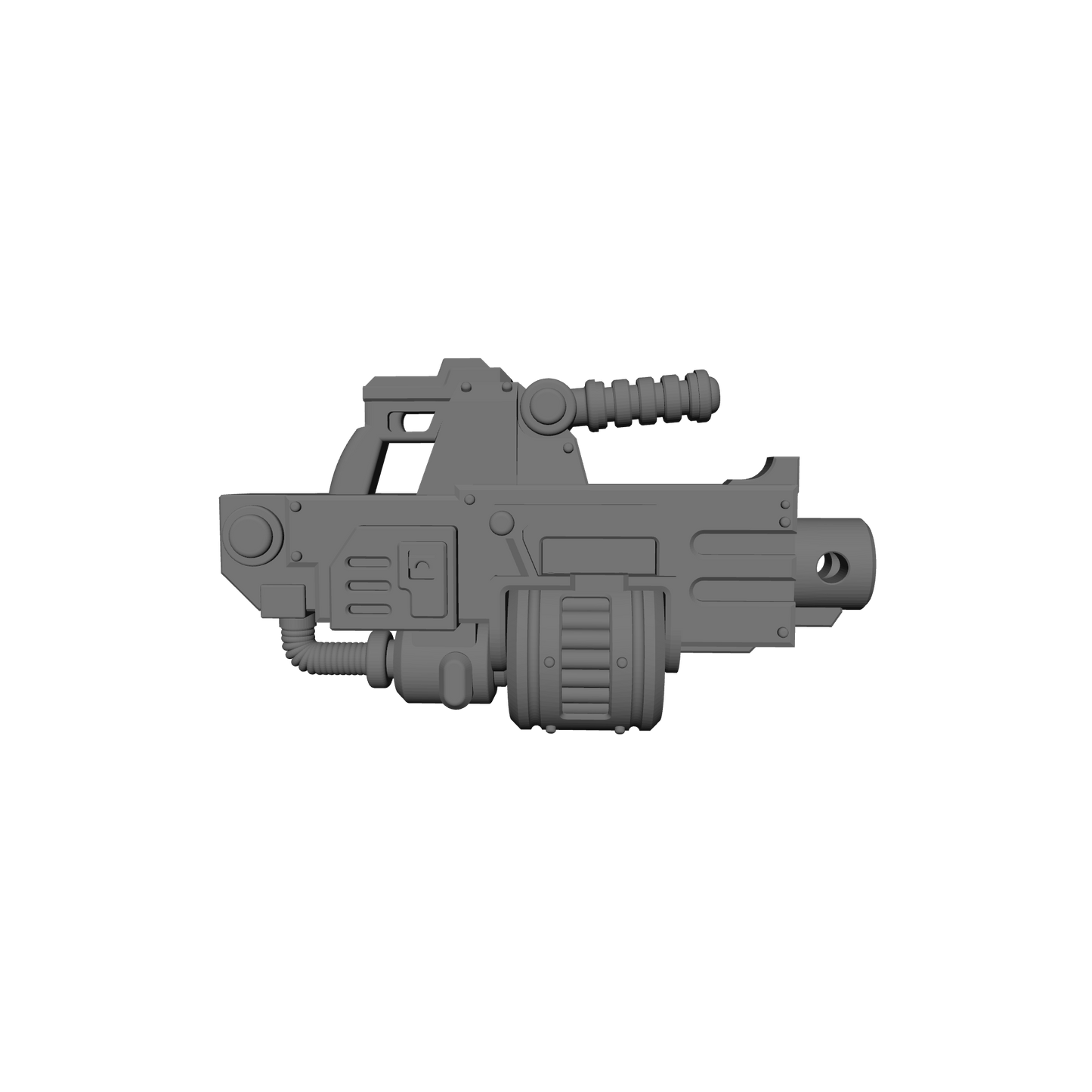 Veteran Warrior Heavy Bolter Type 30 with Drum compatible with JoyToy 1:18 scale armored action figures custom resin weapon