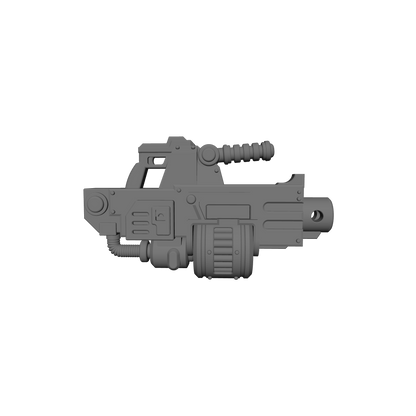 Veteran Warrior Heavy Bolter Type 30 with Drum compatible with JoyToy 1:18 scale armored action figures custom resin weapon