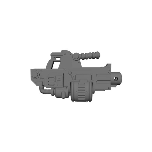 Veteran Warrior Heavy Bolter Type 30 with Drum compatible with JoyToy 1:18 scale armored action figures custom resin weapon