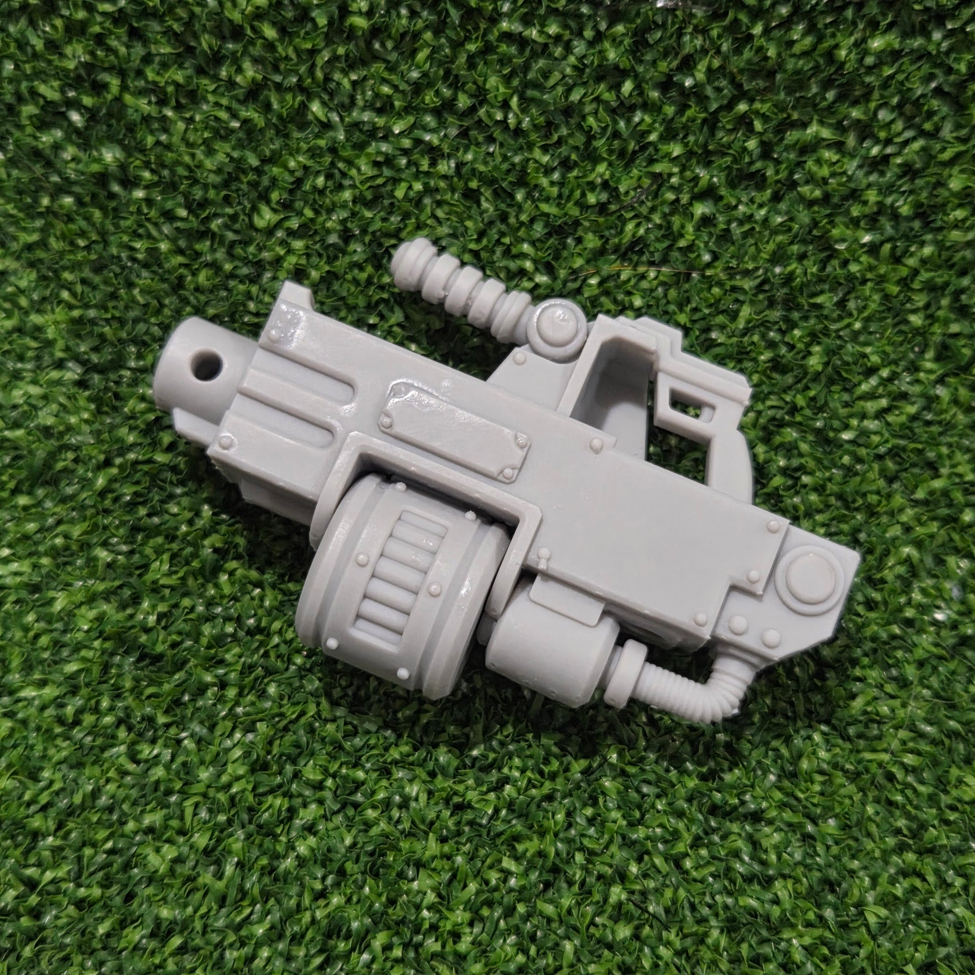 Veteran Warrior Heavy Bolter Type 30 with Drum SM2 compatible with JoyToy 1:18 scale armored action figures custom resin weapon