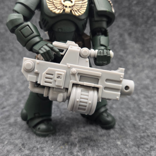 Veteran Warrior Heavy Bolter Type 30 with Drum compatible with JoyToy 1:18 scale armored action figures custom resin weapon